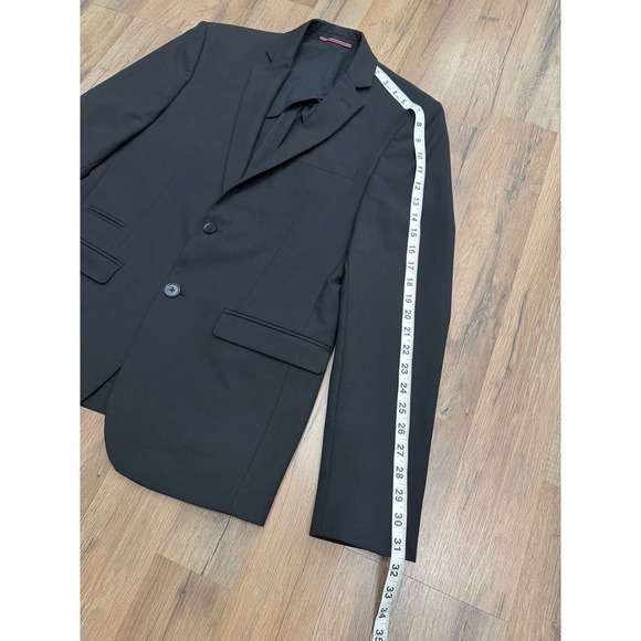 Splash Slim Fit Black Blazer Jacket Mens 40 Suit Coat Formal Travel - Picture 9 of 9